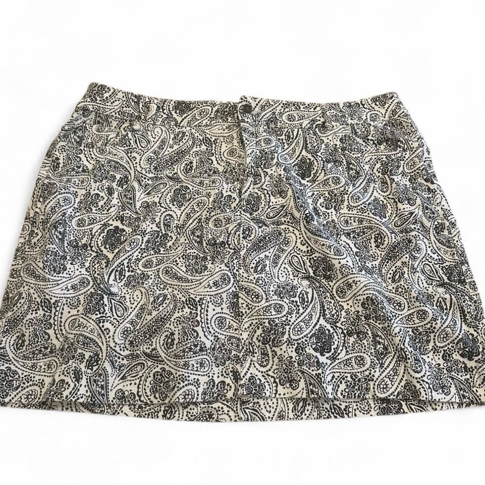 Woman Within Paisley Floral Print Pocket Skort Skirt Shorts Plus size 20W Summer